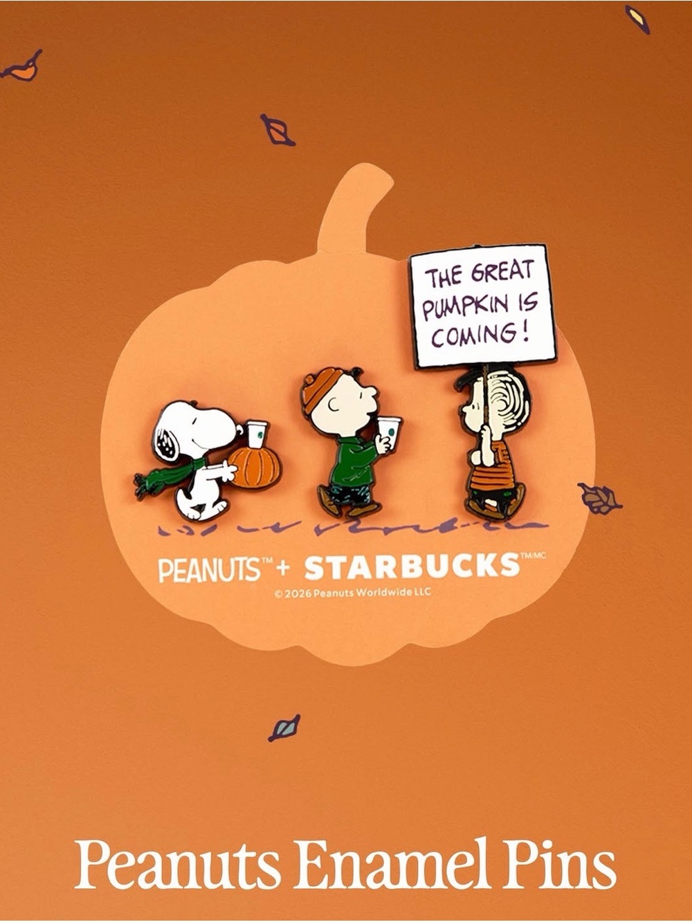 Starbucks x Peanuts Enamel Pin Set